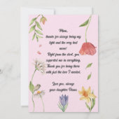 Hou je moeder Moederdag Fotokaart Kaart (Achterkant)