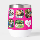 Hou je moeder multi foto collage Moederdag roze (Voorkant)