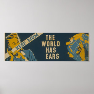 Hou je moeder propaganda poster