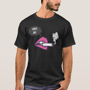 Hou je mond als ik rook t-shirt