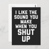 Hou je mond! briefkaart (Voorkant / Achterkant)