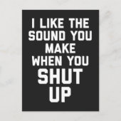 Hou je mond! briefkaart (Voorkant)