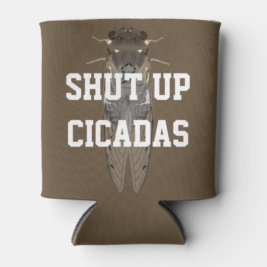Hou je mond Cicaden Blikjeskoeler (Voorkant)