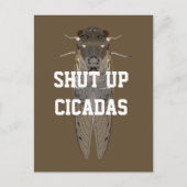 Hou je mond Cicaden Briefkaart (Voorkant)