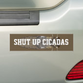 Hou je mond Cicaden Bumpersticker (Op auto)