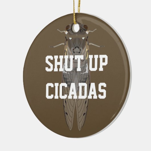 Hou je mond Cicaden Keramisch Ornament (Links)