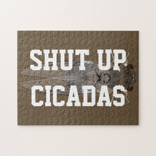 Hou je mond Cicaden Legpuzzel (Horizontaal)