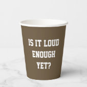 Hou je mond Cicaden Papieren Bekers (Achterkant)