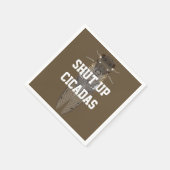 Hou je mond Cicaden Servet (Hoek)