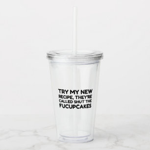 Hou je mond, de drukte maakt grappige citaat acryl drinkbeker