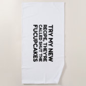 Hou je mond, de drukte maakt grappige citaat strandlaken (Voorkant)