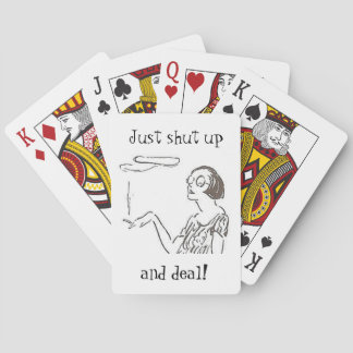 Hou je mond en doe het! Grappig Pokerkaarten