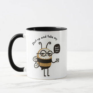Hou je mond en pak mijn Bee's kniekaart Mok