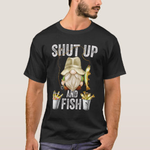 Hou je mond en vis Dwerg Voor mannen Opa en vissen T-shirt