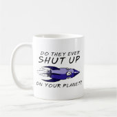 Hou je mond Funny Mug Insult Humor Koffiemok (Links)
