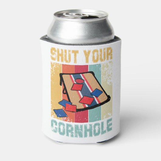 Hou je mond, grappige cadeau. blikjeskoeler (Blikje Achterkant)
