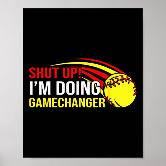 Hou je mond, ik doe Game Changer Softll Coach Vade Poster (Voorkant)