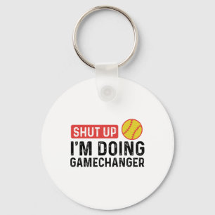 Hou je mond, ik doe Gamechanger Funny Vintage Soft Sleutelhanger
