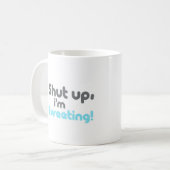 hou je mond ik tweet koffiemok (Voorkant links)