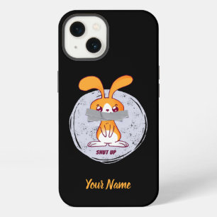 Hou je mond konijn Funny sarcastische comic ontwer iPhone 13 Hoesje