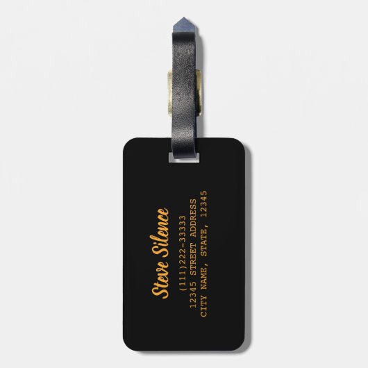 Hou je mond Konijn Grappig Sarcastisch Stripverhaa Bagagelabel (Achterkant verticaal)