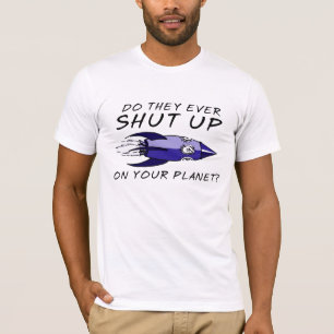 Hou je mond leuk T-shirt beledigend humor