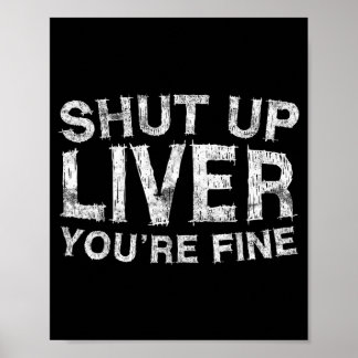Hou je mond lever fijne shirt grappige mannen vrou poster