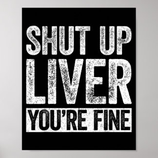 Hou je mond lever fijne shirt grappige mannen vrou poster