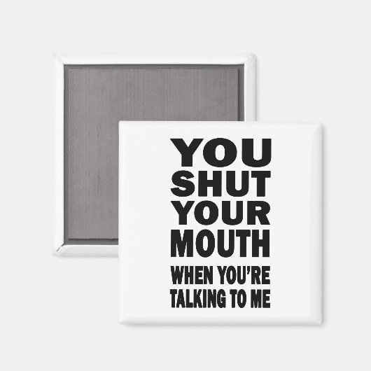 Hou je mond. magneet (Voorkant / Achterkant)