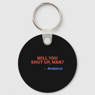 Hou je mond man - Amerika Joe Biden Donald Tr Sleutelhanger