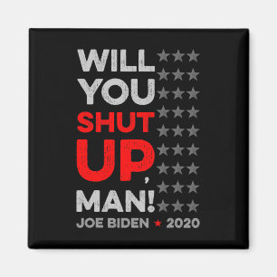 Hou je mond man Joe Biden Donald Trump Dete V Magneet