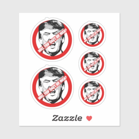 Hou je mond, man? sticker (Vel)