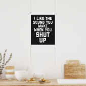 Hou je mond! poster (Keuken)