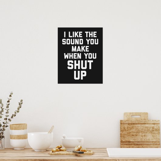 Hou je mond! poster (Keuken)