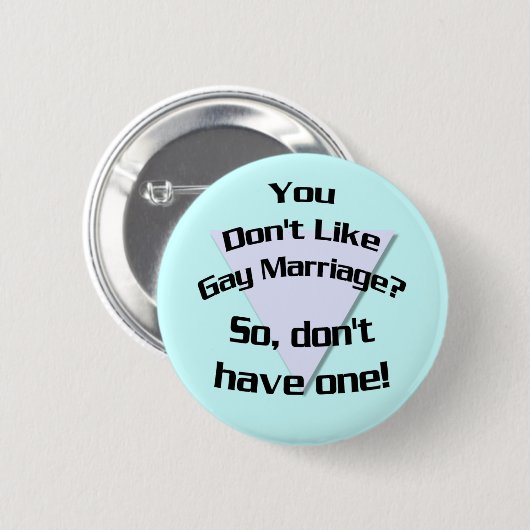 Hou je niet van het homohuwelijk? Button (Voorkant /achterkant)