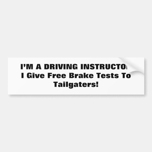 Hou je niet van mijn rijden? serie bumpersticker (Voorkant)