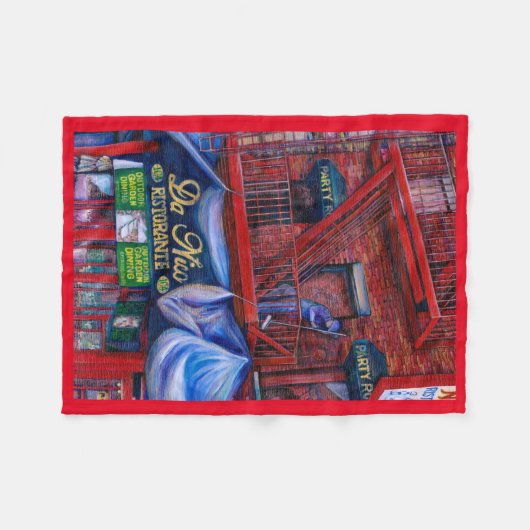 Hou je niet van rode verf? fleece deken (Voorkant (Horizontaal))