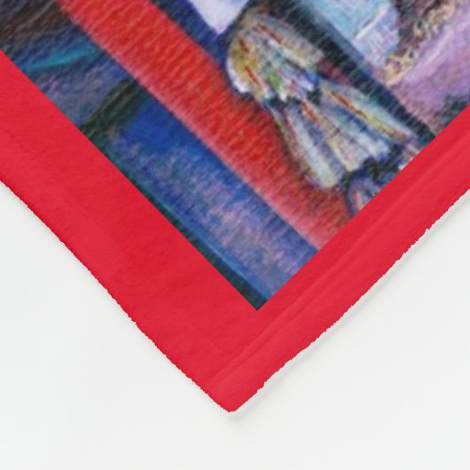 Hou je niet van rode verf? fleece deken (Hoek)