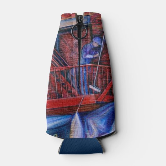 Hou je niet van rode verf? flesjeskoeler (Achterkant)