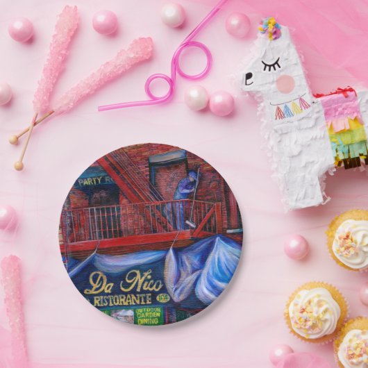 Hou je niet van rode verf? papieren bordje (Feest)