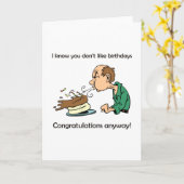 Hou je niet van verjaardagen? Middelbare leeftijd  Kaart (Gele Bloem)