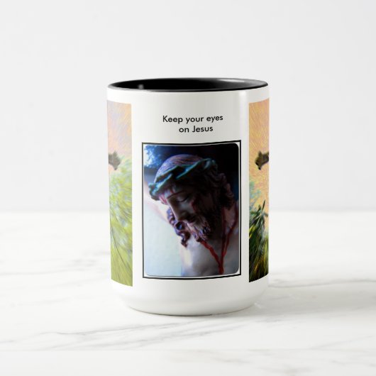 Hou je ogen op Jezus mok (Midden)