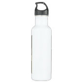 Hou je Oma 4 Foto Monogram Waterfles Waterfles (Achterkant)