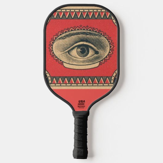 Hou je oog op de bal pickleball paddle (Achterkant)