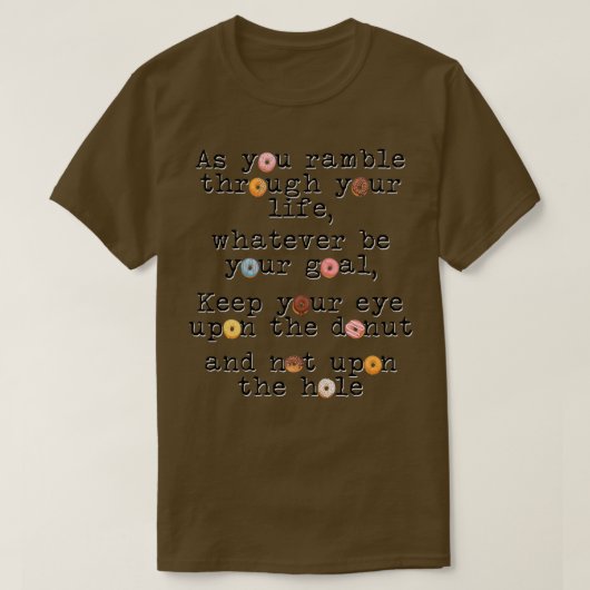 Hou je oog op de donut t-shirt (Design voorkant)