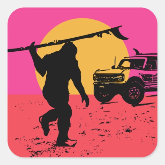 Hou je paarden stil vierkante sticker (Voorkant)