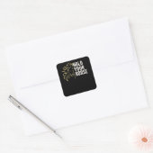 Hou je Paarden vast Vierkante Sticker (Envelop)