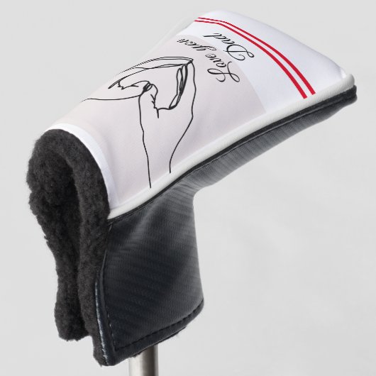 Hou je Pap Beste Putter Golf Head Hoesje Golfheadcover (3/4 voorkant)