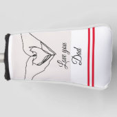 Hou je Pap Beste Putter Golf Head Hoesje Golfheadcover (Voorkant)