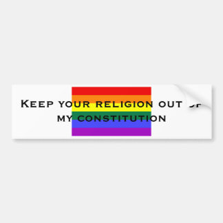 Hou je religie buiten mijn cont... bumpersticker